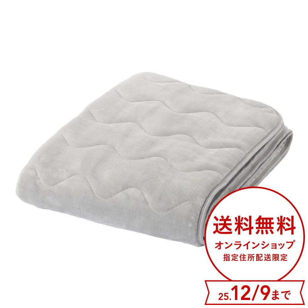 保温性のある敷パッド Pitapa グレー ダブル 敷きパッド 保温性のある敷パッド Pitapa グレー ダブル 敷きパッド