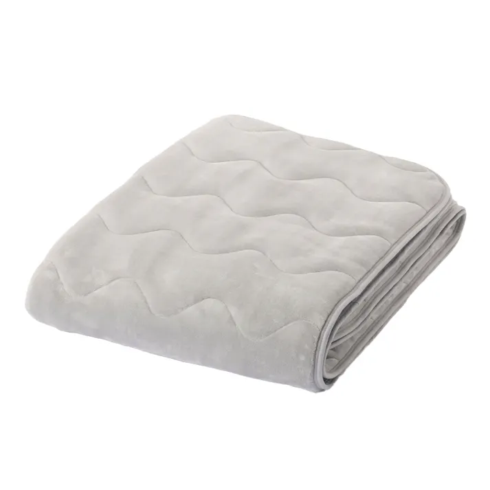 保温性のある敷パッド Pitapa グレー ダブル