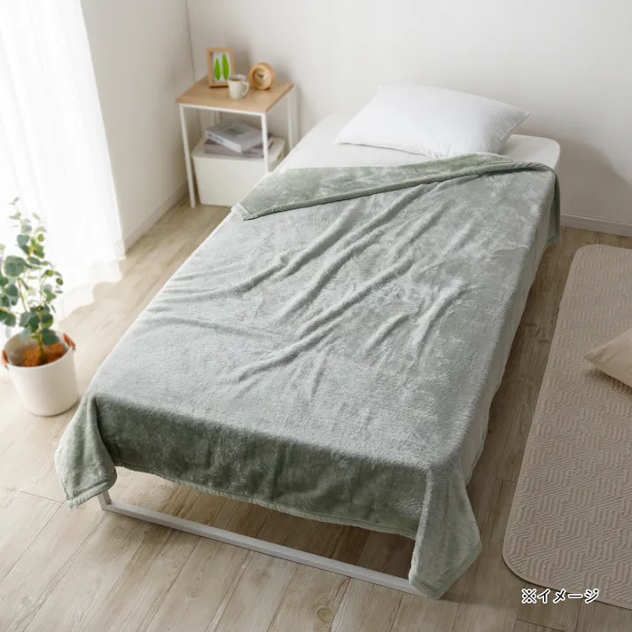 毛布 MIZUKUMO シングル ミントグリーン