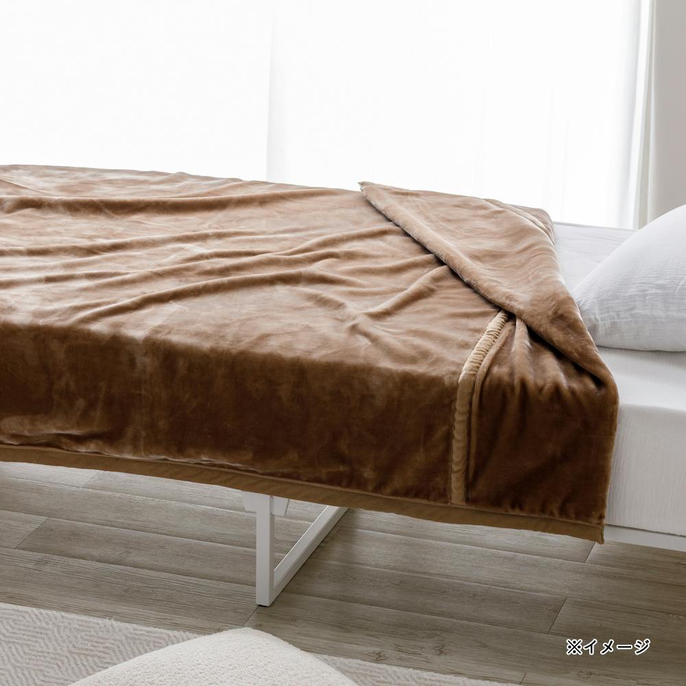 2枚合わせ極厚毛布 MIZUKUMO ダブル ベージュ | 布団・枕・寝具
