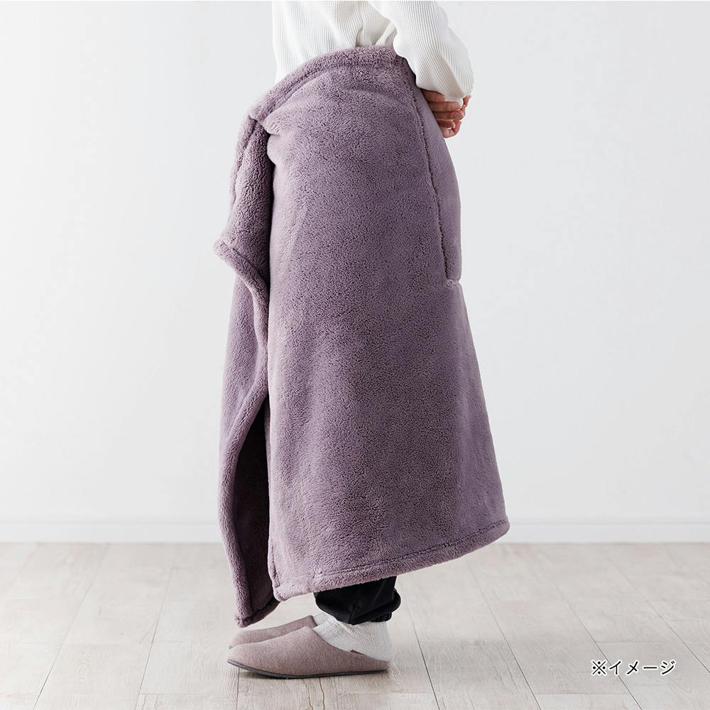 カシミヤ100％ ブランケット パープル くつろぎブランケット パープル 幅100cm 奥行140cm | 布団・枕