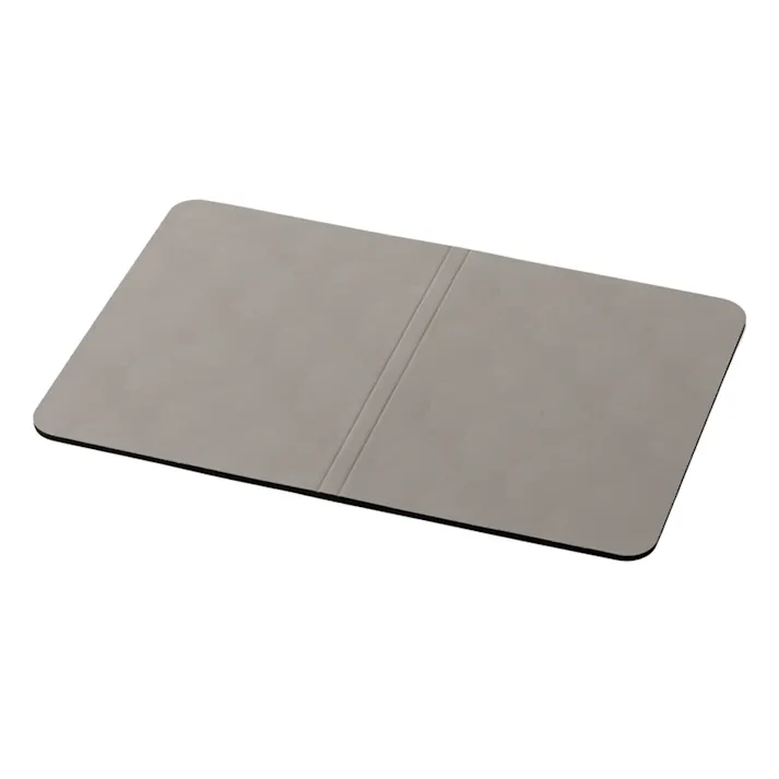 折りたためるソフトバスマット 幅60cm 奥行40cm ダークグレー