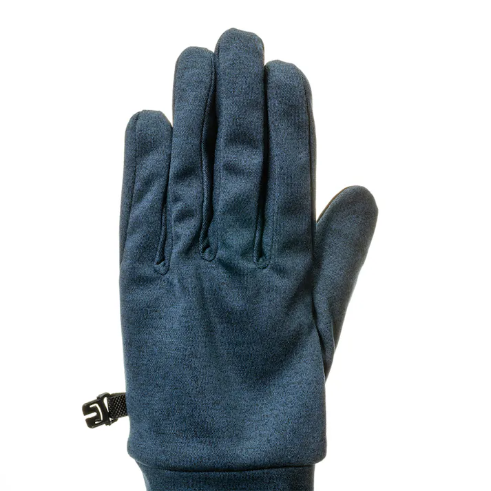 Hot fine タッチパネル対応 すべり止め付き防寒手袋 撥水 杢ネイビー M