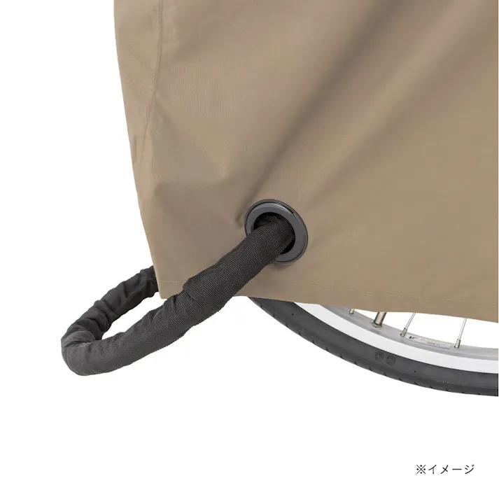電動アシスト自転車用カバー 後カゴ 対応 ブラウン