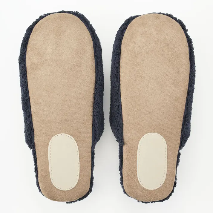 すべり止め付きマイクロファイバースリッパ グレー 24~26cm