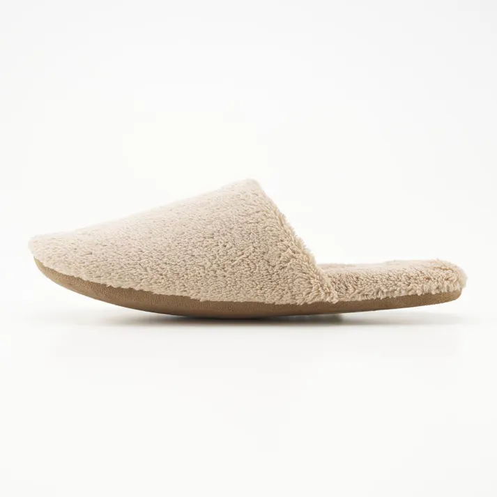 すべり止め付きマイクロファイバースリッパ ベージュ 24~26cm