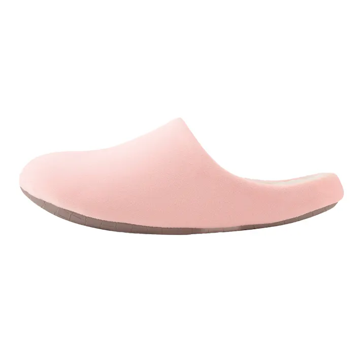 ソールが拭けてペットの爪がかかりにくいルームシューズ ピンク M