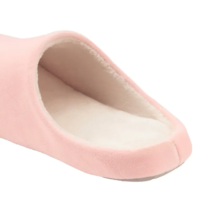 ソールが拭けてペットの爪がかかりにくいルームシューズ ピンク M