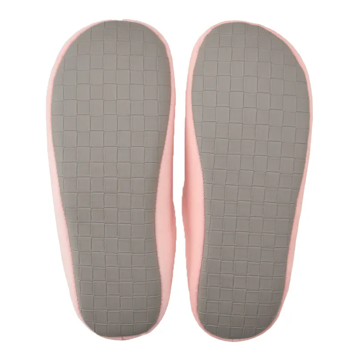 ソールが拭けてペットの爪がかかりにくいルームシューズ ピンク M