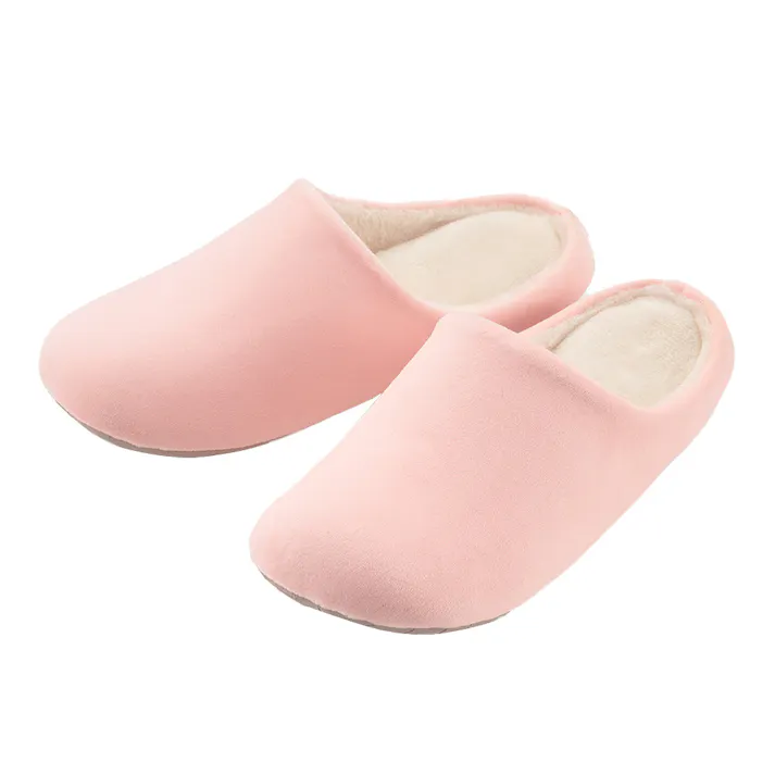 ソールが拭けてペットの爪がかかりにくいルームシューズ ピンク M