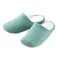 ソールが拭けてペットの爪がかかりにくいルームシューズ グリーン M