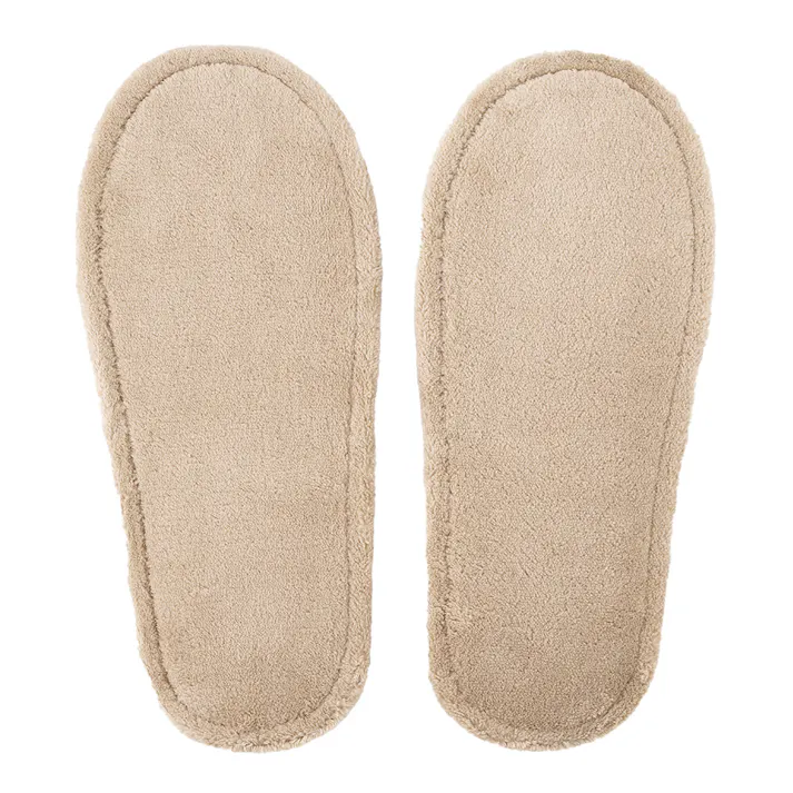 履いて歩くだけでお掃除できるメッシュスリッパ ブラウン LL