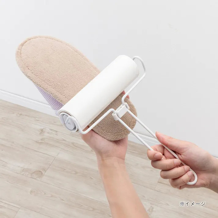 履いて歩くだけでお掃除できるメッシュスリッパ パープル M