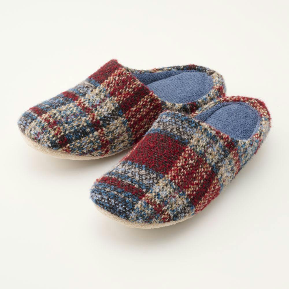 履いて歩くだけでお掃除できるルームシューズ レッド L シーズンスリッパ 履いて歩くだけでお掃除できるルームシューズ レッド L シーズンスリッパ