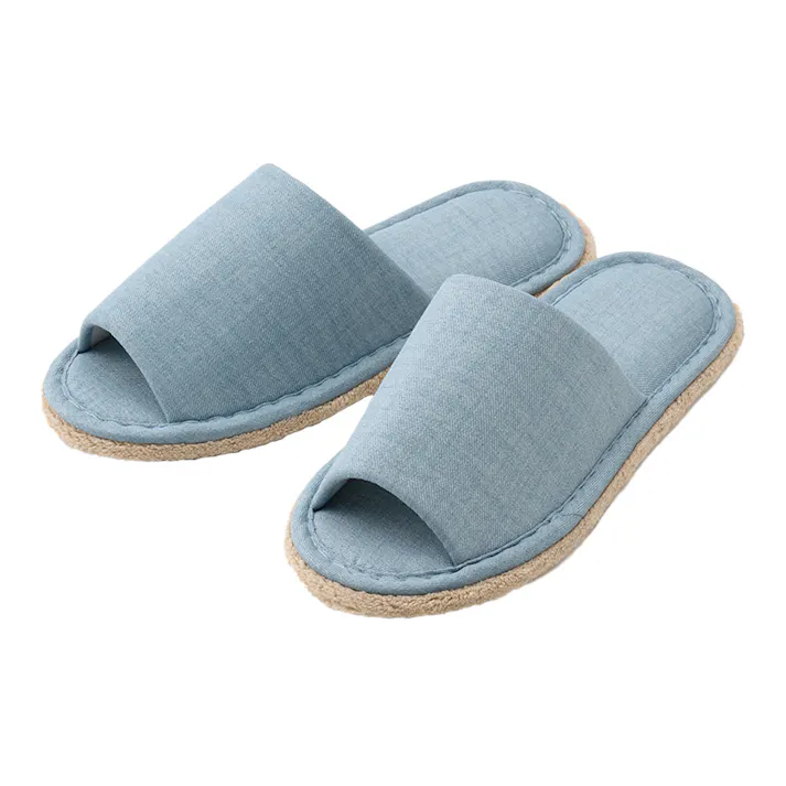 履いて歩くだけでお掃除できるスリッパ ブルー F