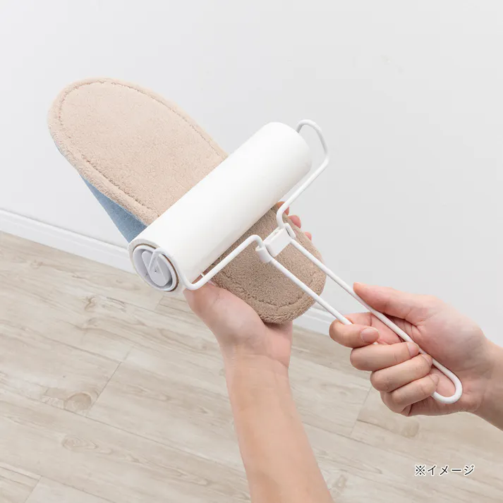 履いて歩くだけでお掃除できるスリッパ ブルー F