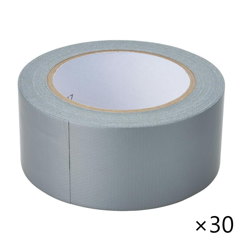 【ケース販売】カインズ カラー布粘着テープ シルバー 幅50mm 長さ25m 1巻×30個入