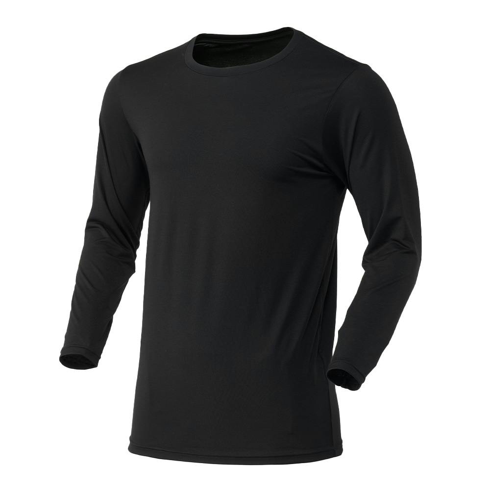 カインズ 紳士 あったかインナー Tシャツ 9分袖 丸首 ブラック LL 防寒具・防寒ウェア
