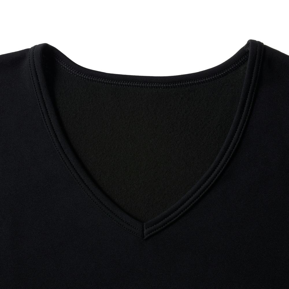 サラサーモ 蒸れにくいインナー Tシャツ V首 ブラック L | 作業着