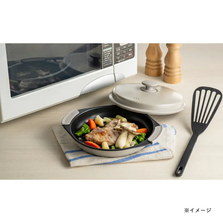 レンジで楽チン グリルプレート 丸型