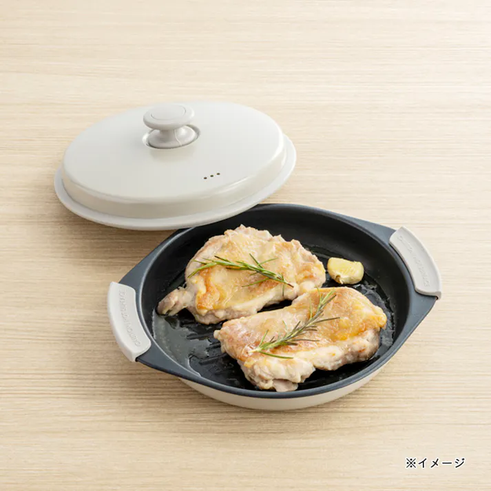 レンジで楽チン グリルプレート 丸型