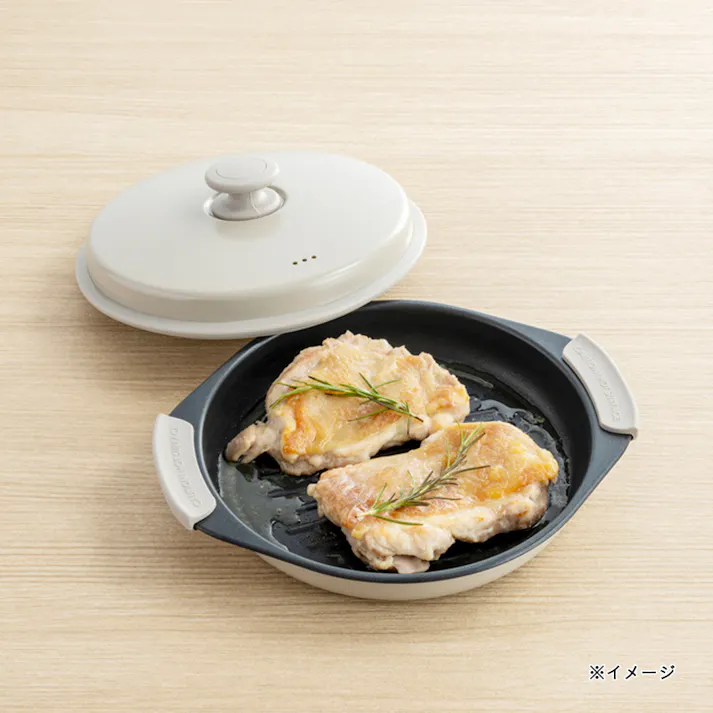 レンジで楽チン グリルプレート 丸型