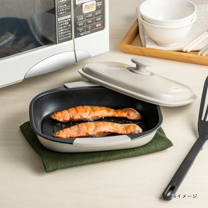 レンジで楽チン グリルプレート 角型