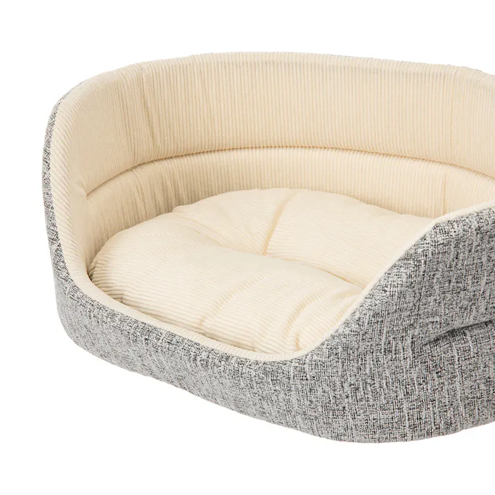 丸型ベッド Mサイズ シュニールグレー