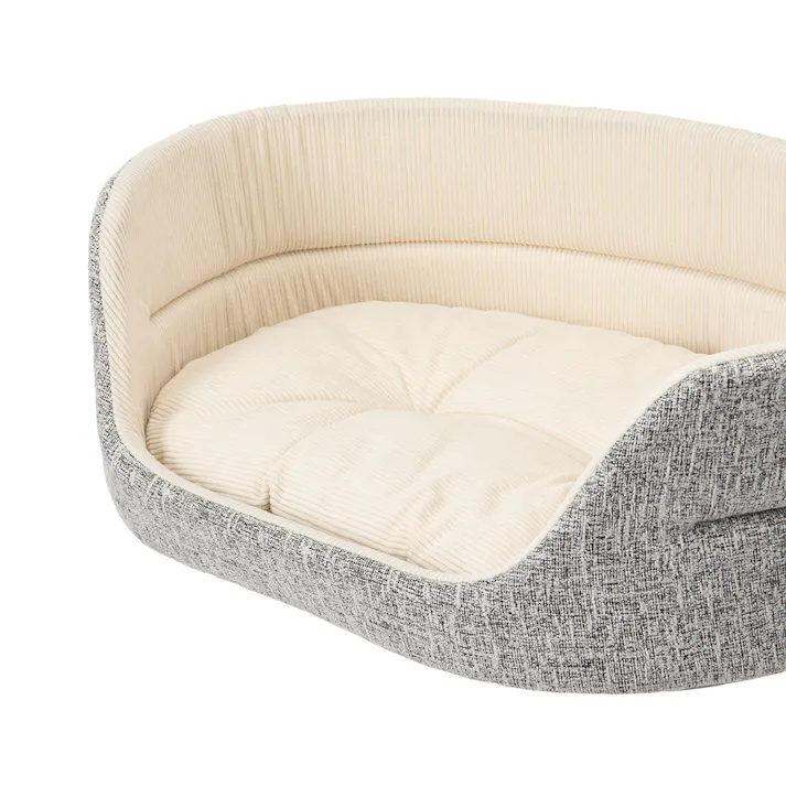 丸型ベッド Lサイズ シュニールグレー