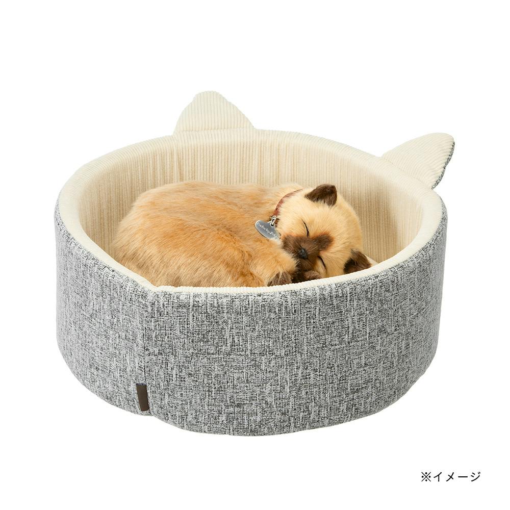 猫丸型ベッド ジャンボ シュニールグレー | ペットベッド・ペット