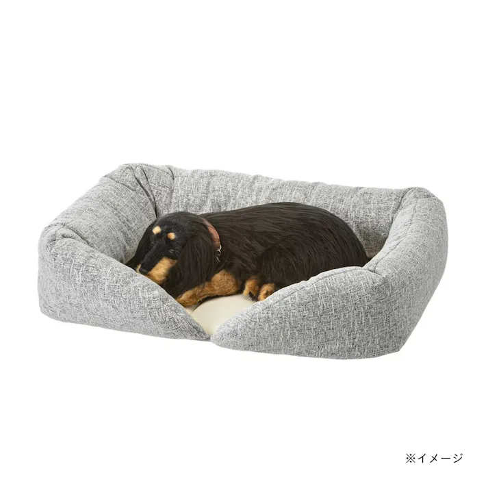 縁付きスクエアマット Mサイズ シュニールグレー