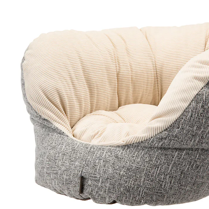 のびのびホットドッグベッド シュニールグレー