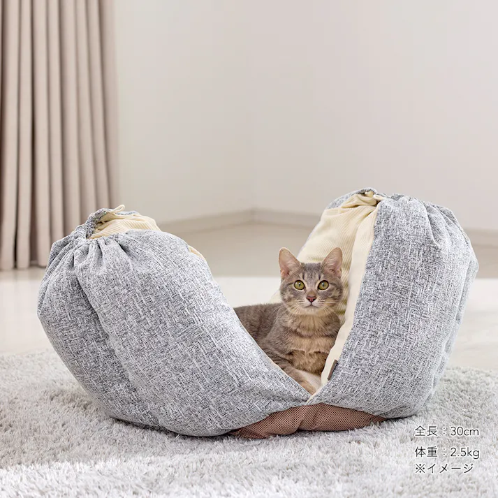 カヌレベッド シュニールグレー