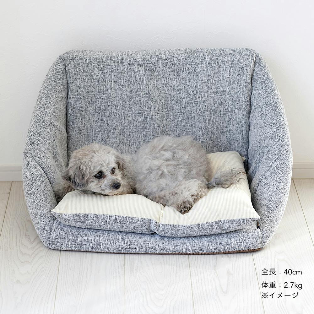 3WAYキューブベッド シュニールグレー | ペットベッド・ペット