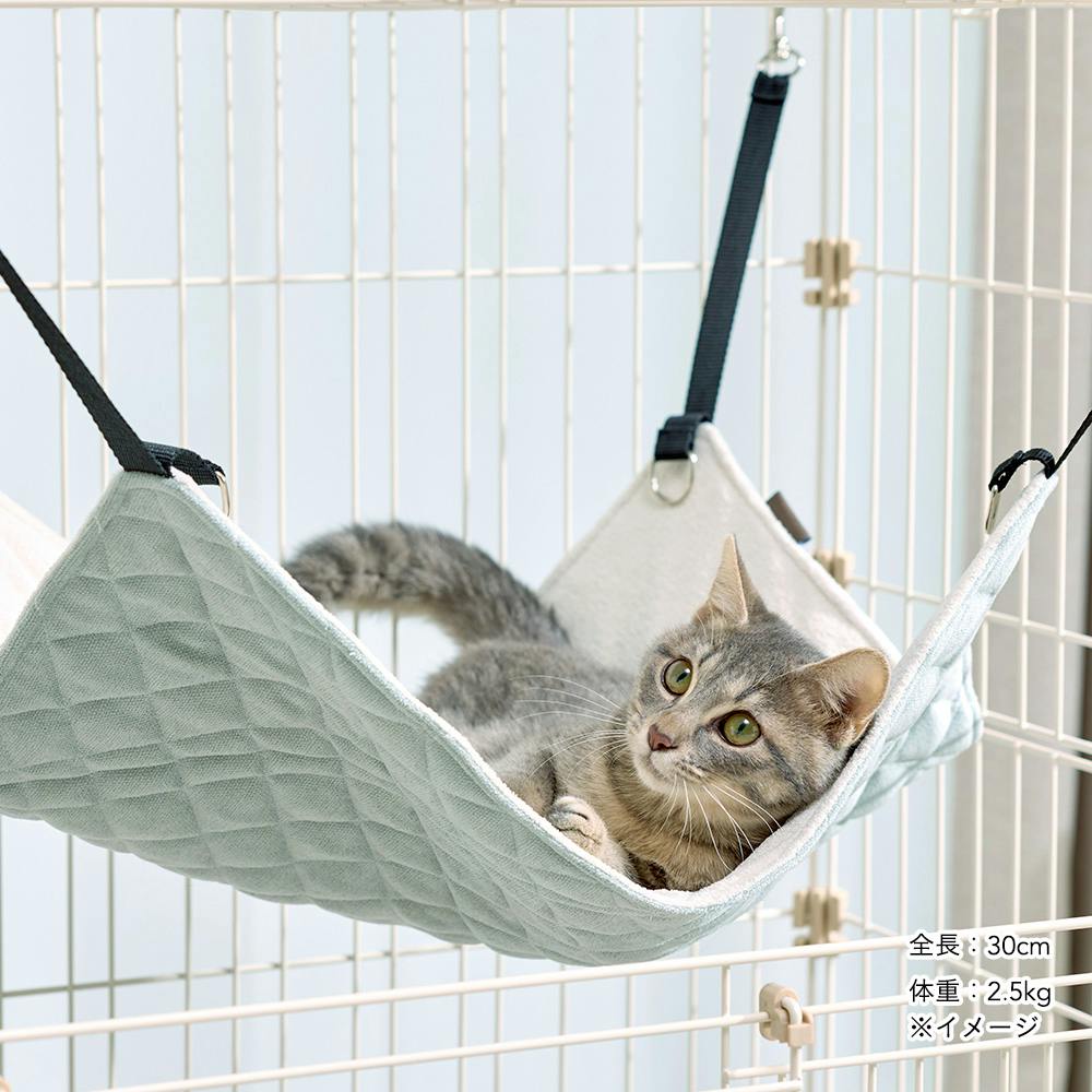 猫ハンモック Mサイズ シュニールミントグリーン | ペット用品（猫