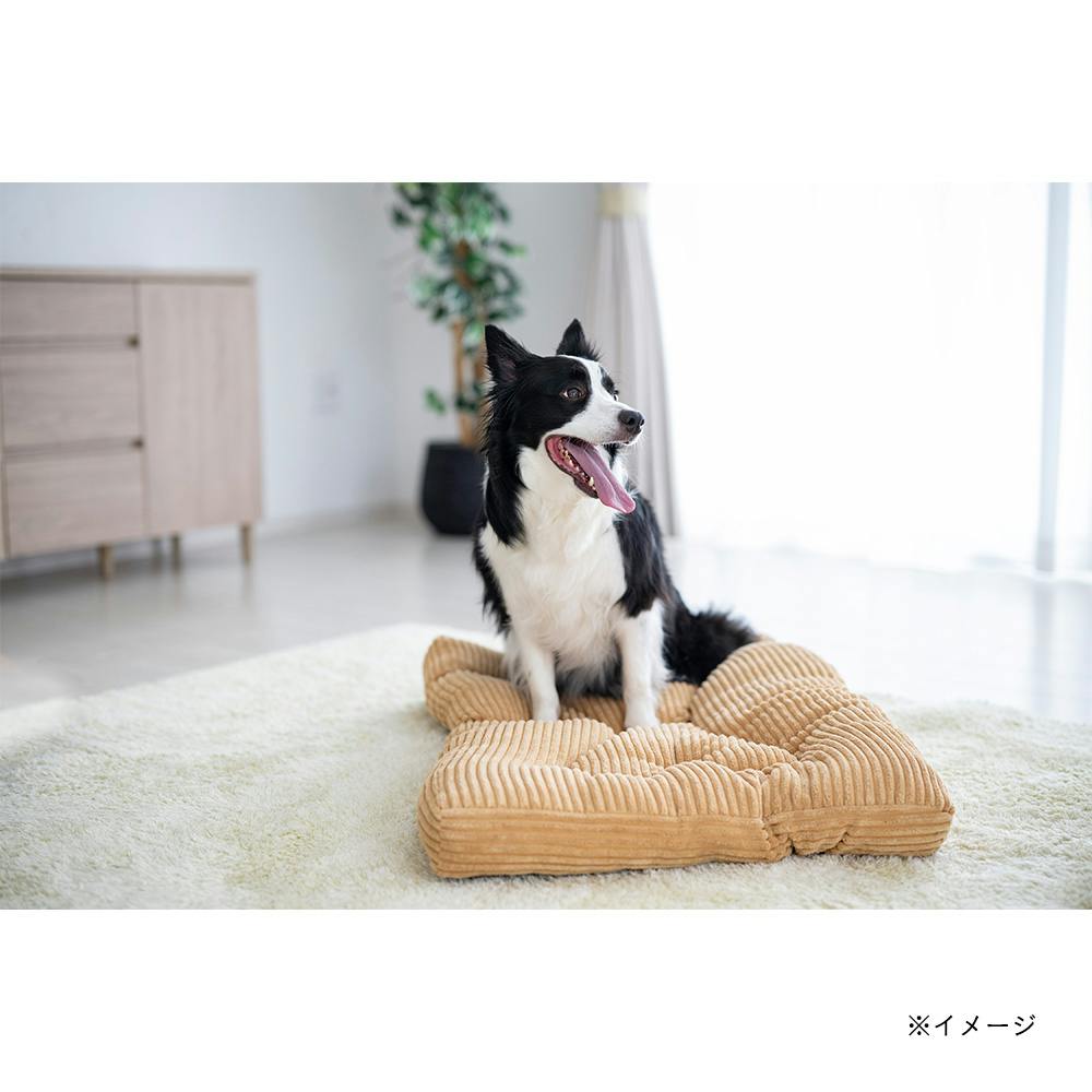 ジャンボクッション コーデュロイイエロー | ペットベッド