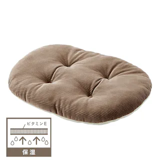 肌にやさしいうるふわクッション Lサイズ ブラウン