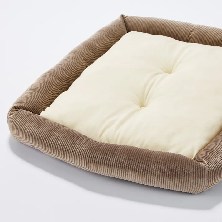 肌にやさしいうるふわクッションベッド Mサイズ ブラウン