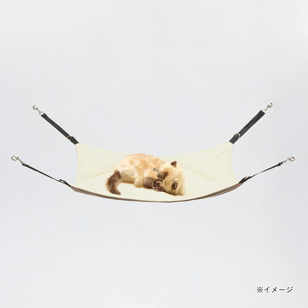 肌にやさしいうるふわ猫ハンモック Mサイズ ブラウン | ペット用品（猫