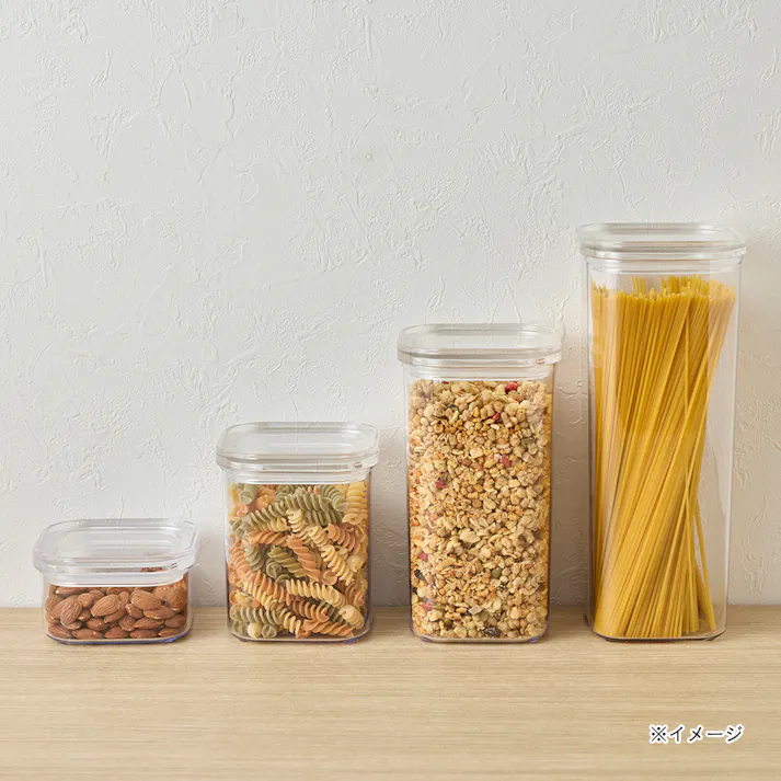 上から見える保存容器 正方形 2.3L