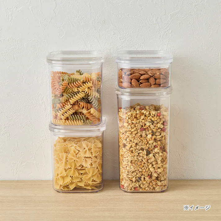 上から見える保存容器 正方形 2.3L