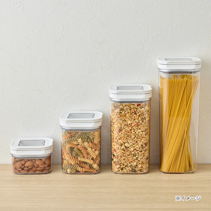 開閉しやすい保存容器 正方形 1.7L