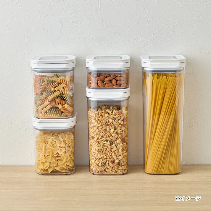 開閉しやすい保存容器 正方形 2.3L