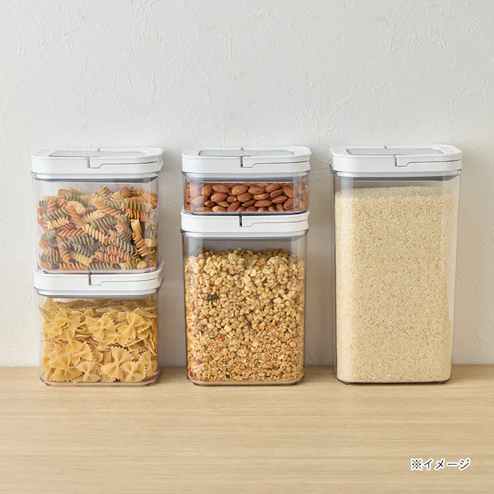 開閉しやすい保存容器 長方形 2.7L