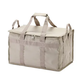 レジカゴにそのまま入る 保冷バッグ ベージュ