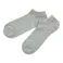 暑くても寒くても快適 靴下 スニーカー丈 先丸 グレー 25.0cm-27.0cm 2足組