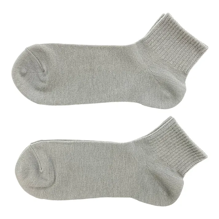 カインズ 暑くても寒くても快適靴下 ショート グレー 25.0cm-27.0cm 2足組