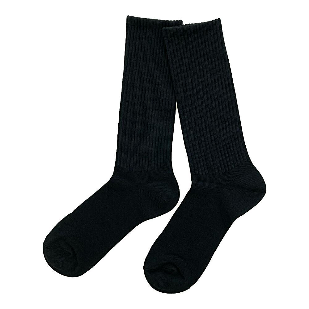 カインズ 暑くても寒くても快適靴下 クルー丈 先丸 ブラック 25.0cm-27.0cm 2足組