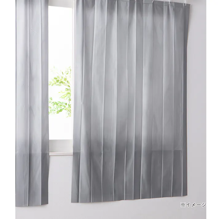 組合せて使える遮熱・保温カーテンライナー グレー 100×150cm 2枚組