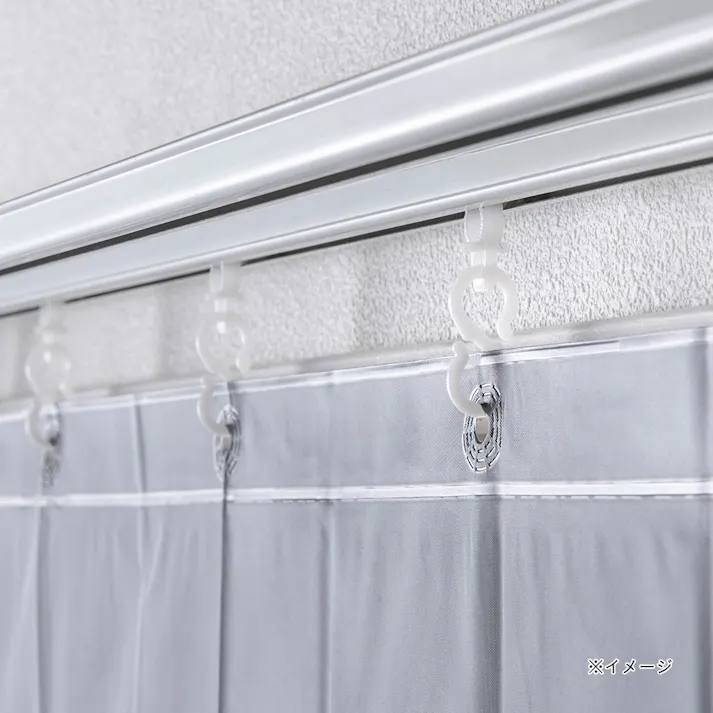 組合せて使える遮熱・保温カーテンライナー グレー 100×150cm 2枚組